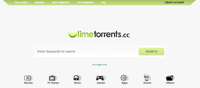  10大种子网站 – LimeTorrents 