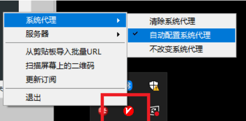 v2rayN设置系统代理

